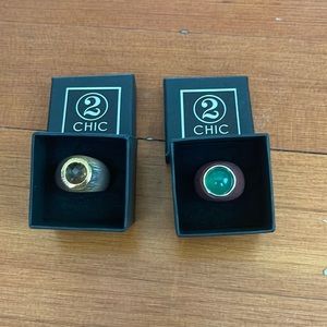 2 CHIC rings; size 7
